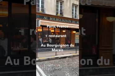 Au Bourguignon du Marais French restaurant in Paris, France