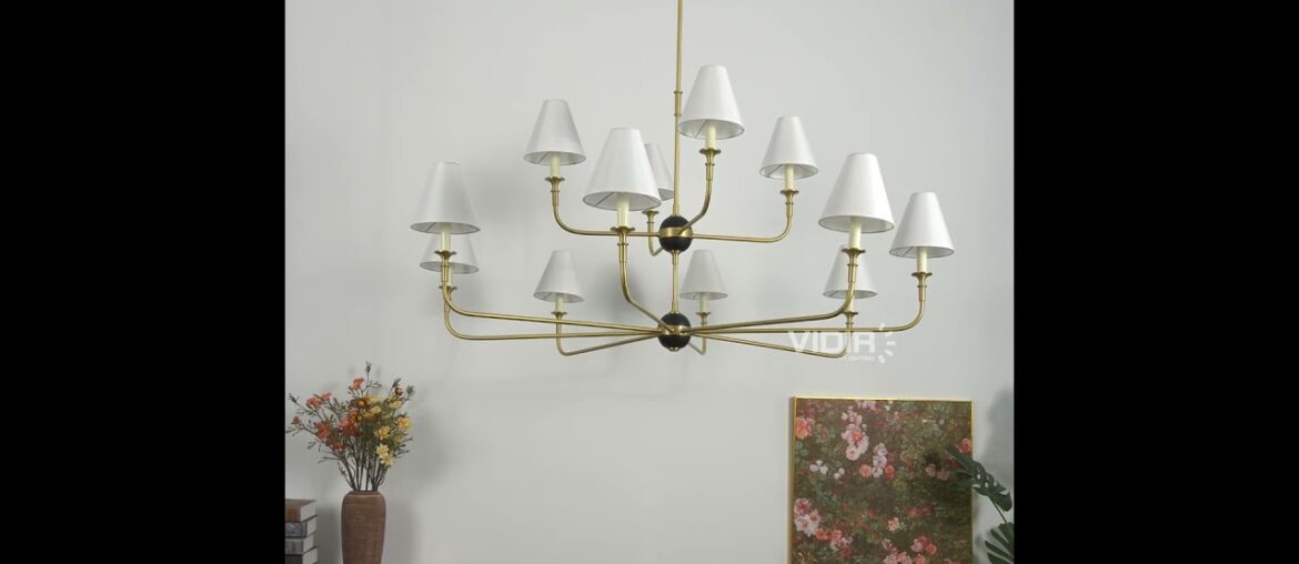 Fabric chandeliers infuse your dining room with an elegant French romantic touch. #Vidirlighting Fabric chandeliers infuse your dining room with an elegant French romantic touch. #Vidirlighting