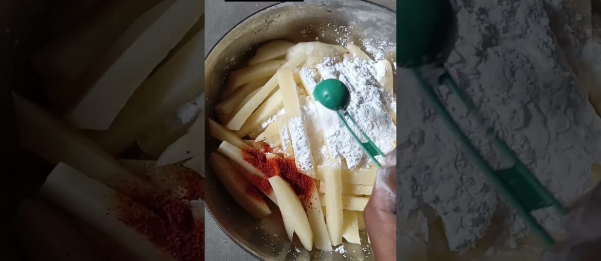 Spicy french fries # trending #recipe#yummykhana # 😋👍👍
