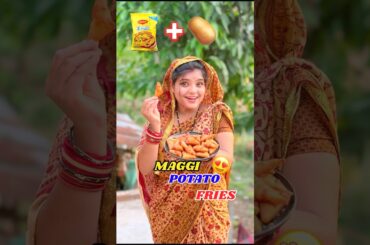 Maggi Potato Fries 😍🍟Must Try 🔥#shorts #odia #viral #food