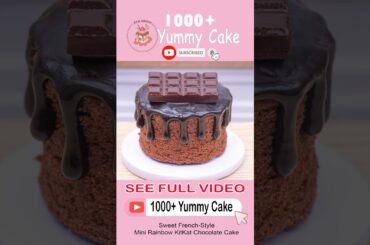 Sweet French Style Mini Rainbow KitKat Chocolate Cake Decorating Ideas #2 #viral #cake #miniature