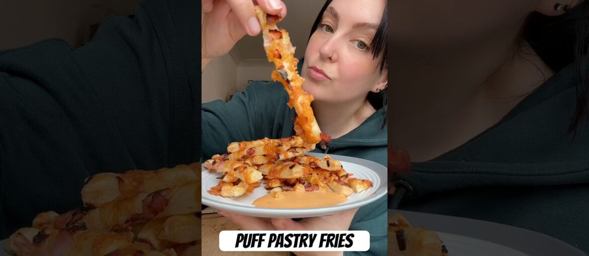 Puff pastry crispy fries #pastry #puffpastry #snack #pizza #recipe