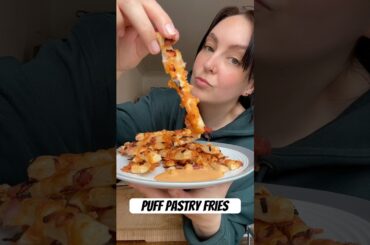Puff pastry crispy fries #pastry #puffpastry #snack #pizza #recipe