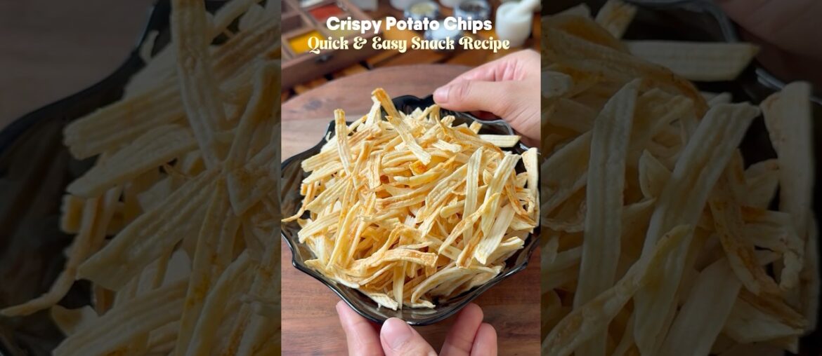 Crispy Potato Chips | Quick & Easy Snack Recipe #shorts #ytshorts #viralreels #trending #lunchbox