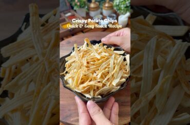 Crispy Potato Chips | Quick & Easy Snack Recipe #shorts #ytshorts #viralreels #trending #lunchbox