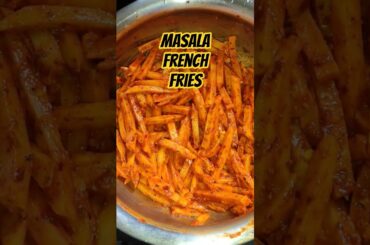 Masala French Fries in Airfryer/Less oil fries #trendingshorts #food #homecuisine #airfryerrecipes