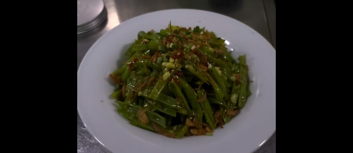 french bean with garlic #food