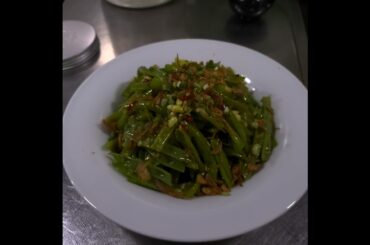 french bean with garlic #food