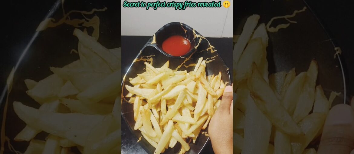 Crispy French Fries at Home 😍 | Perfect Golden Fries Recipe 🍟#shortsfeed #viral #catchyvideos