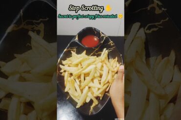 Crispy French Fries at Home 😍 | Perfect Golden Fries Recipe 🍟#shortsfeed #viral #catchyvideos