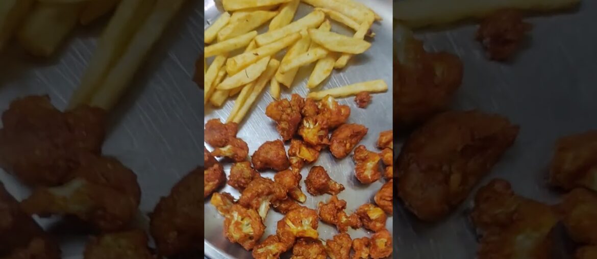 #shorts#Short feed # Evening snack recipes #Cauliflower pakoda #potato 🥔 french fries 🍟#food