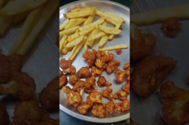 #shorts#Short feed # Evening snack recipes #Cauliflower pakoda #potato 🥔 french fries 🍟#food