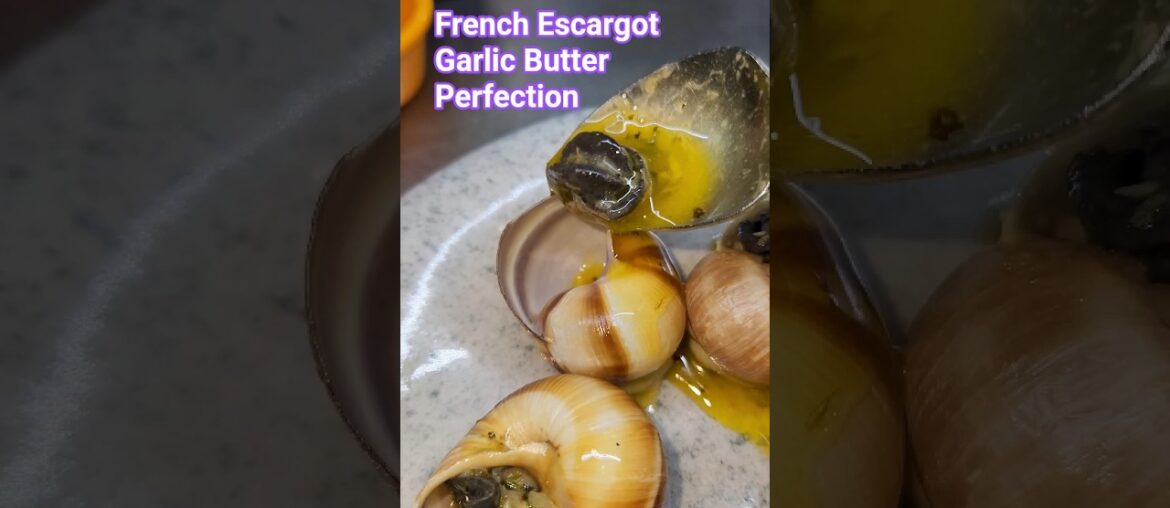 Rustic Garlic Butter Escargot | Classic French Style Plating#Escargot #FrenchCuisine #GarlicButter
