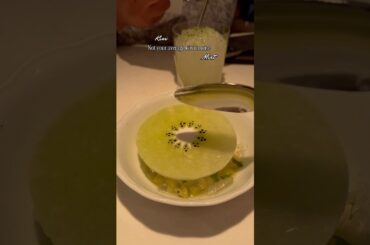 Carbs were couture & dessert is art🥝#MichelinGuide #luxurydining #Dessert #DessertPorn #Chefstable