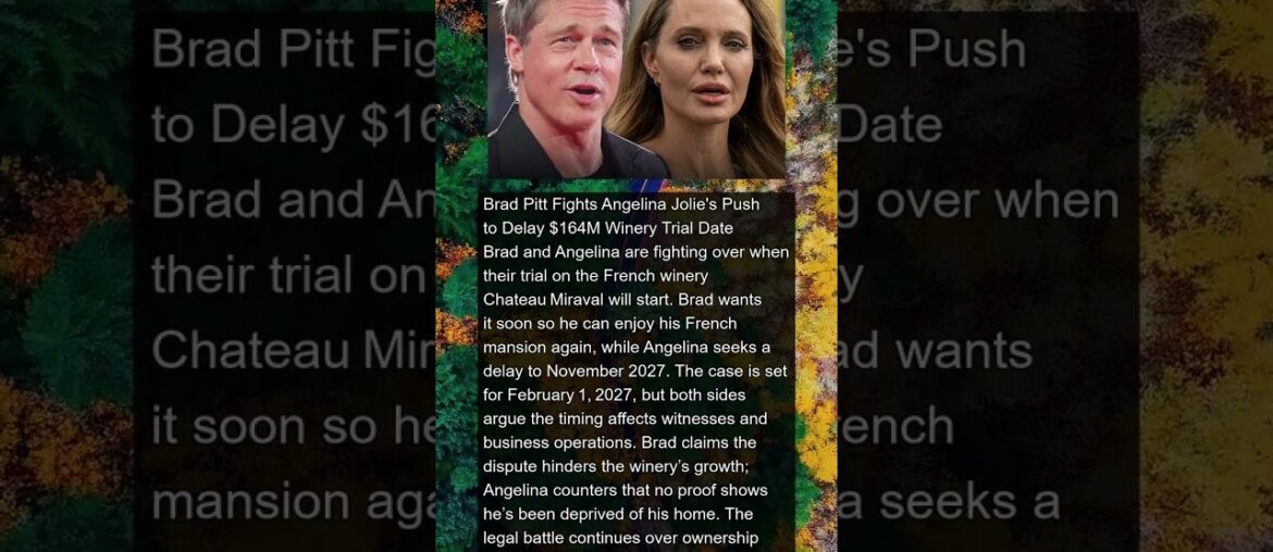 Brad Pitt to Angelina Jolie I Want to Chill at Our $164M Estate | #news #shorts