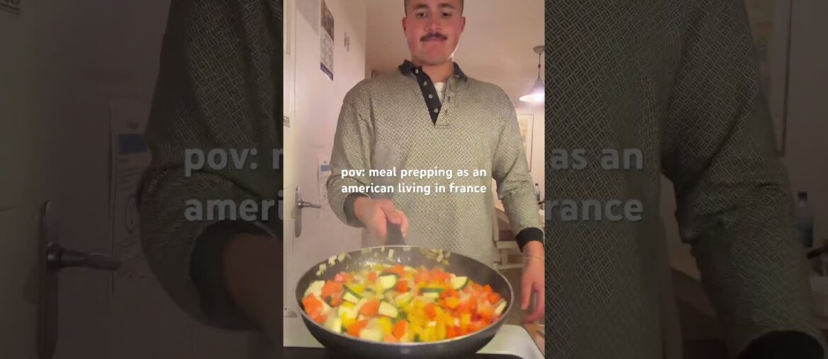 french grocery stores are different but good #fyp #france #mealprep #cooking #easydinner