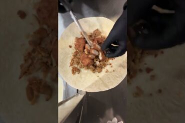 French Tacos Viande & Sauce Gruyère & Frites #BR3 #Tacos #Food #Foodies #eating