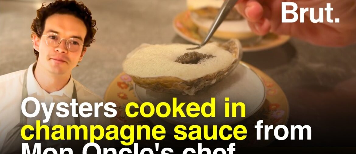 BRUT. FOOD | Oysters cooked in champagne sauce from Mon Oncle's chef.