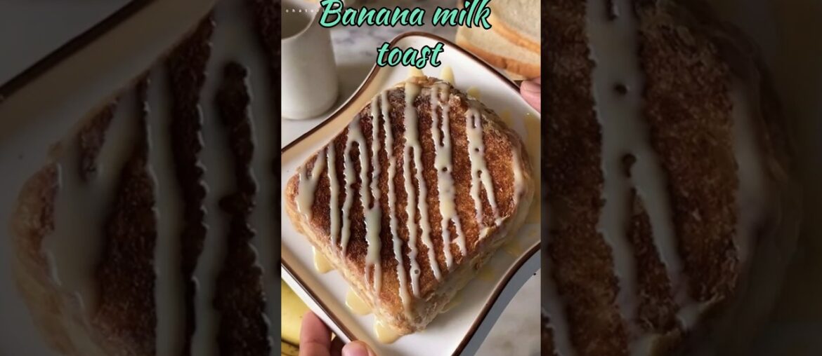 Healthy banana milk toast high protein #ytshorts #recipe #cooking #indianrecipe #french#viral