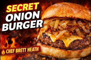 French Onion Burger Recipe 🍔 | Chef Brett Heath’s Buttery Smashburger Secret