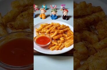 Crinkle Cut French Fries 🍟| The Crispiest Fries You'll Ever Make! 😍🤤🔥#shorts #frenchfries