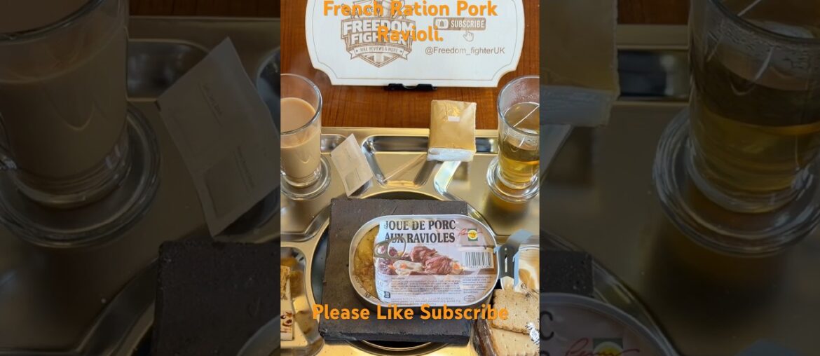 French Army Ravioli… Pork Cheek?! 🇫🇷 #rationreview #food #militaryration #mre