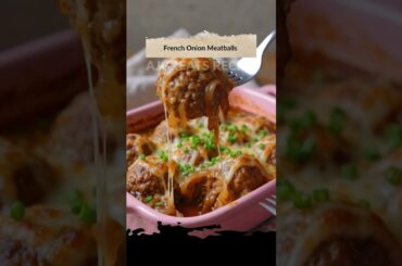 French Onion Meatballs
