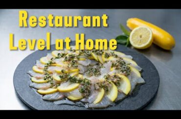Ultimate Sea Bass Carpaccio | Fine Dining Recipe with Yellow Zucchini