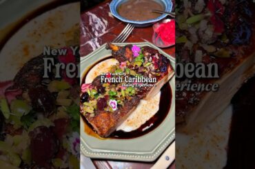 French Caribbean Cuisine inside the Printemps building in New York City 🌍🍽️ #nycfoodie