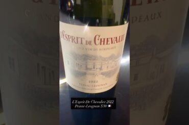 L’Esprit De Chevalier 2022 Pessac-Leognan $30! #wine #review #bordeaux #winelover #france #winetime