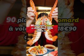 90 plats avec Homard à volonté 😲18€90 à Paris ! #bonplan