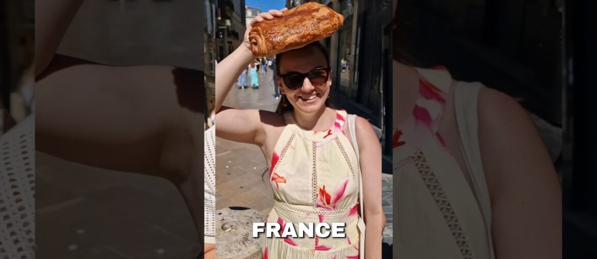 I tried the WORLD'S BIGGEST Pain au Chocolat #france #culinary #culinaryjourney #foodreview #shorts