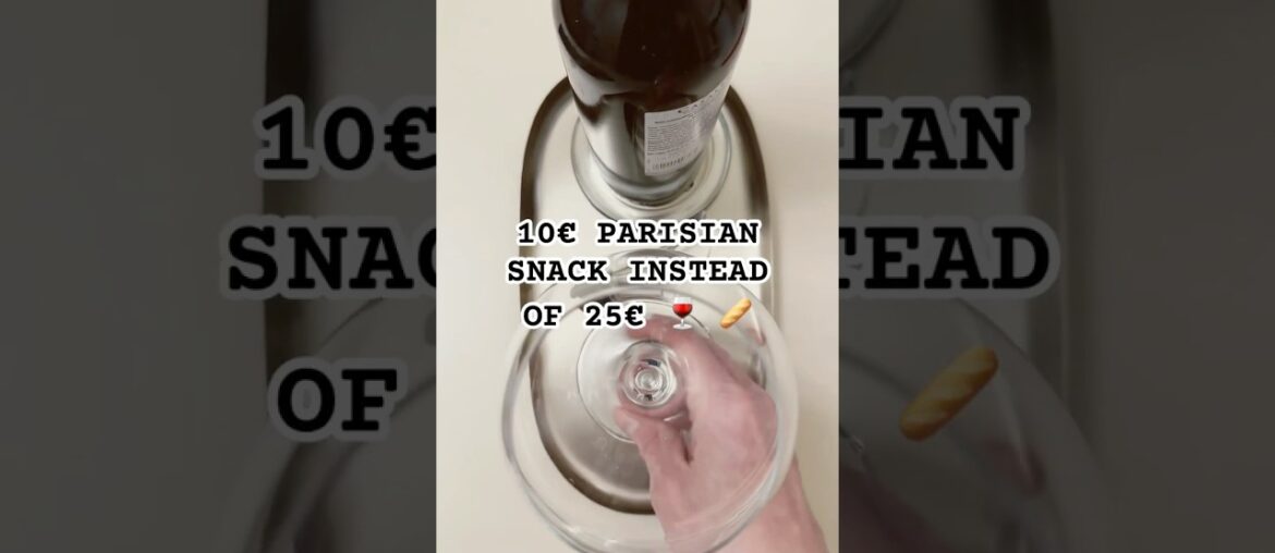 10€ Parisian Snack Instead of 25€ 🍷🥖