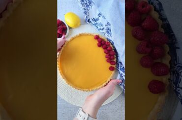 French Lemon Tart #lemondessert #foodvideos #recipe #baking #springrecipes