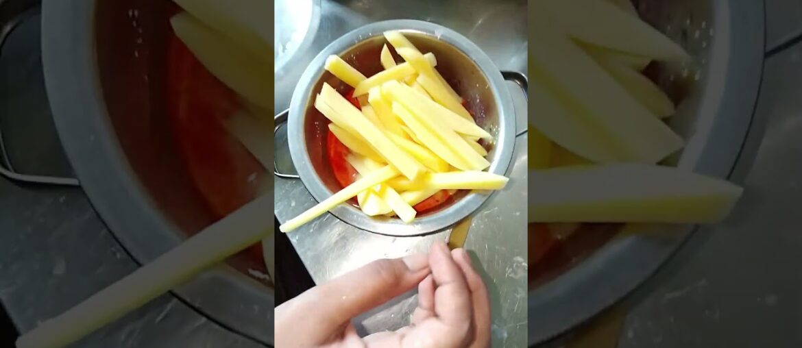 Today's evening snacks #cooking #snacks#recipe#french fries