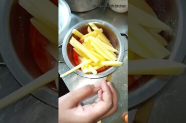 Today's evening snacks #cooking #snacks#recipe#french fries