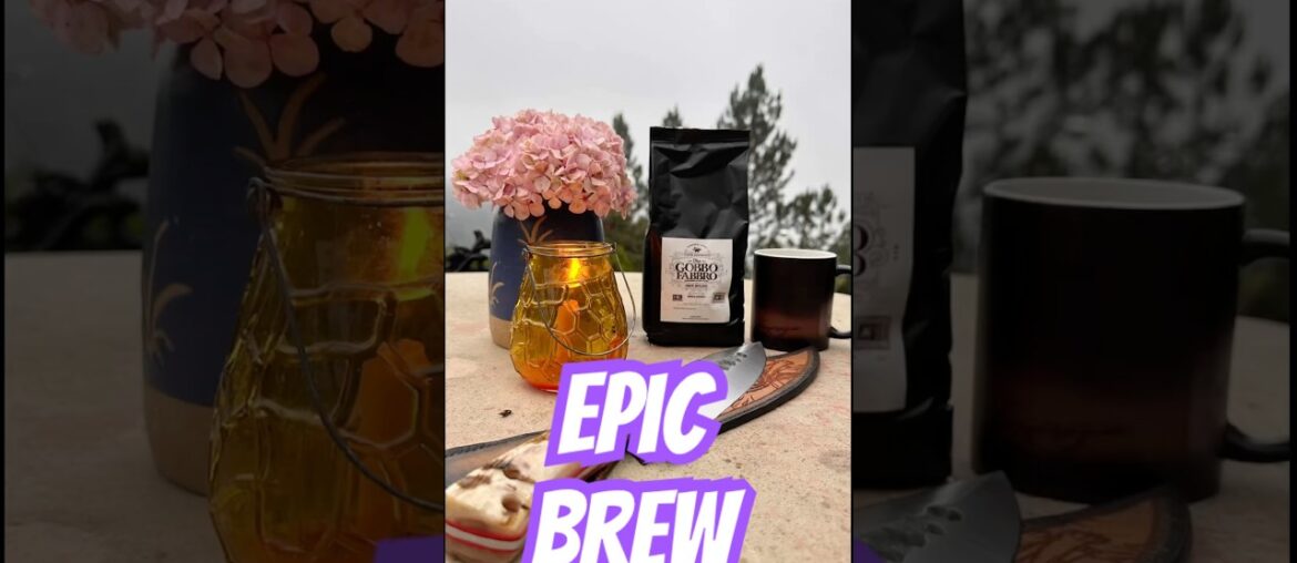 Forging the morning in the mountains. High-end coffee & French press. Pure mastery. #coffee