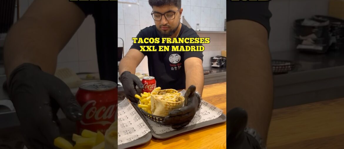 LOS MEJORES TACOS FRANCESES DE MADRID Y BARATOS ‼️ #tacos #amigos #halal #madrid #españa