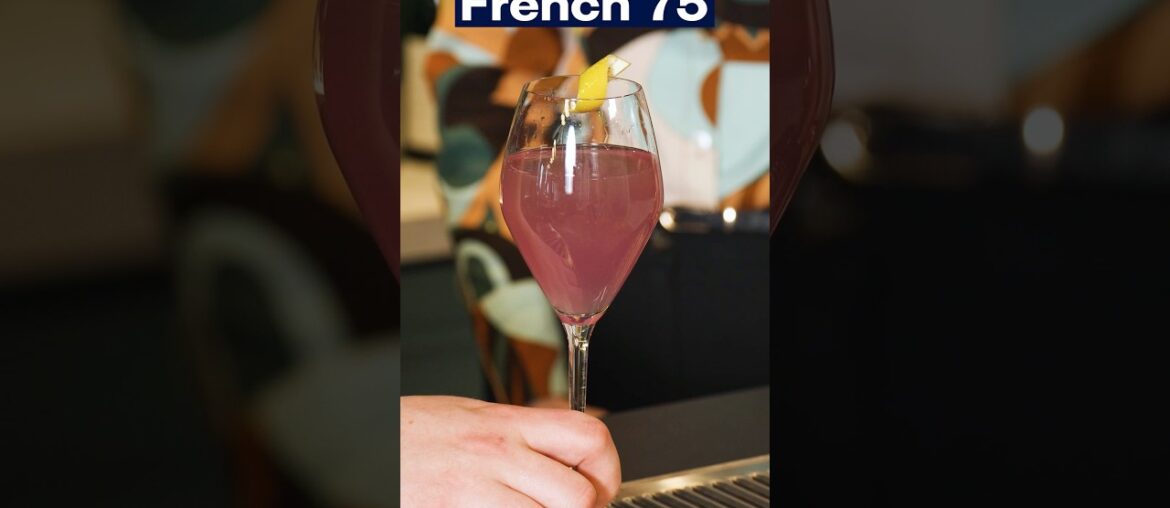 The French 75 🍾 #cocktail #mixology #shorts