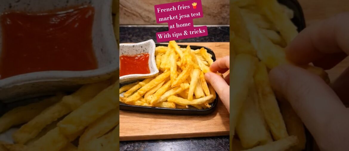 Crispy French Fries at Home 🍟 | McDonald’s Style Secret Recipe (Kids Demand)#viral #shorts #recipe