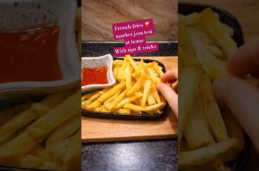 Crispy French Fries at Home 🍟 | McDonald’s Style Secret Recipe (Kids Demand)#viral #shorts #recipe