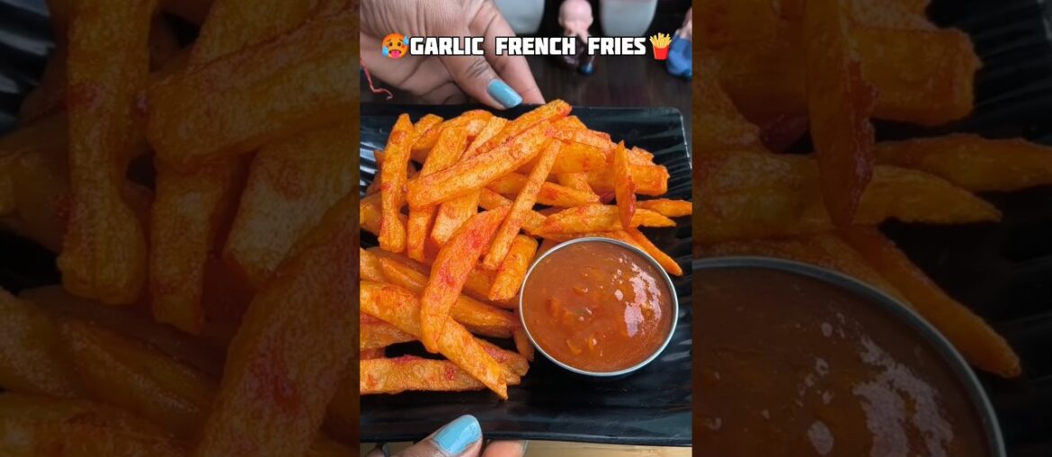 Spicy Garlic French fries🍟 5 min hack #cooking #shorts #youtubeshorts #trending #viral #streetfood