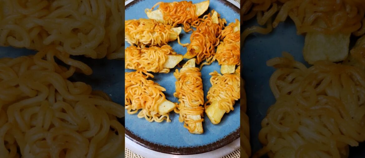 Crispy Maggi French Fries in 1 Minute 🤯🔥#maggie #recipe #frenchfries #ytshorts #viralvideo #food