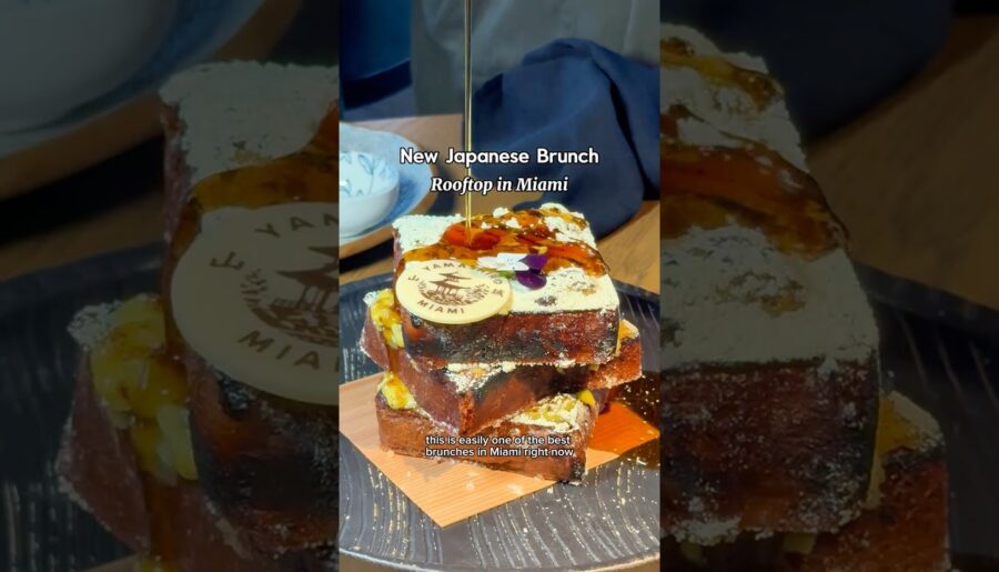New Japanese Brunch in Miami🤤 Yamashiro 100-year-old restaurant #foodie #brunch #miami #frenchtoast