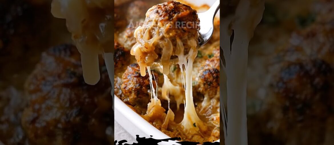 French Onion Meatballs