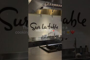 A classic french meal & dark chocolate soufflé 🤌🏼 @SurLaTableOfficial #cooking #cookingclass #date