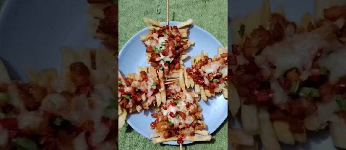 cheesy🧀 chicken 🍗french fries🍟#yammey #ramadan #cookingwithfarhin #recipe