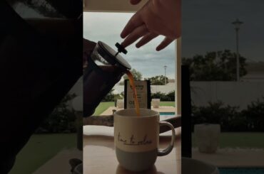 How to French press coffee #exploremore #coffee #asmrfood #asmrfood #travelcoffee #coffeelover ee