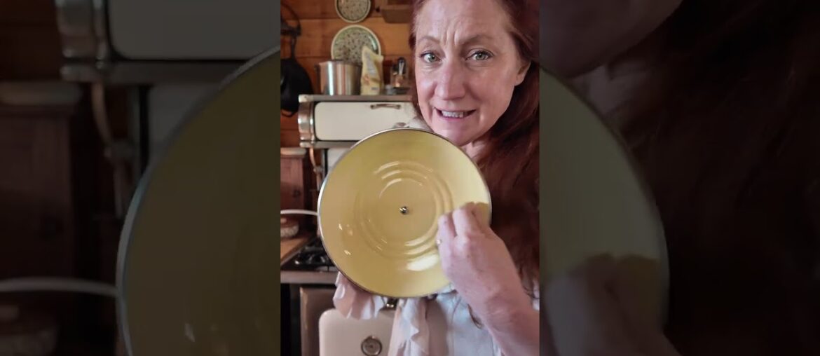 Le Creuset petite stock pot enameled cast iron cookware French kitchen cooking from scratch heirloom