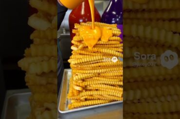 Chicken and Dumplings with Cheese Fries #viral #foodie #soralife #cooking #viral #viralvideo